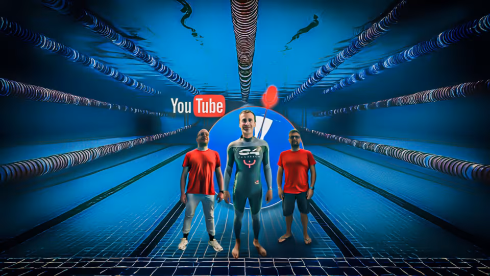 Apnea in piscina...ed è subito oro! Con Luciano Morelli